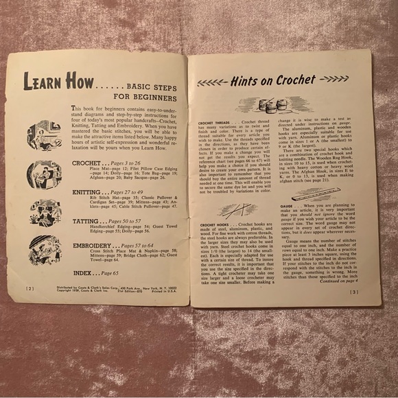 Two Vintage Antique Crochet Books 1946, 1959, The Complete Book of Crochet - Picture 4 of 10